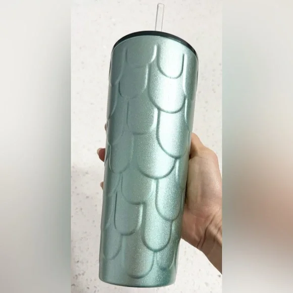 Starbucks 3 Pc Bundle 24oz Green Tumbler Blue Mug Reusable Cup - Picture 5 of 10